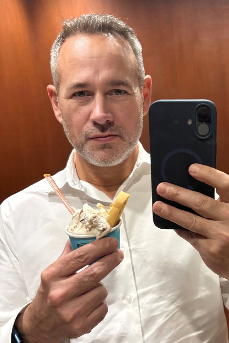 Matthew Simmonds, first gelato